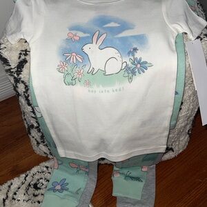 Carter’s Spring Bunny Garden Pajama Sets 🐰Set Size 3T 4T NWT 2pair Cottagecore